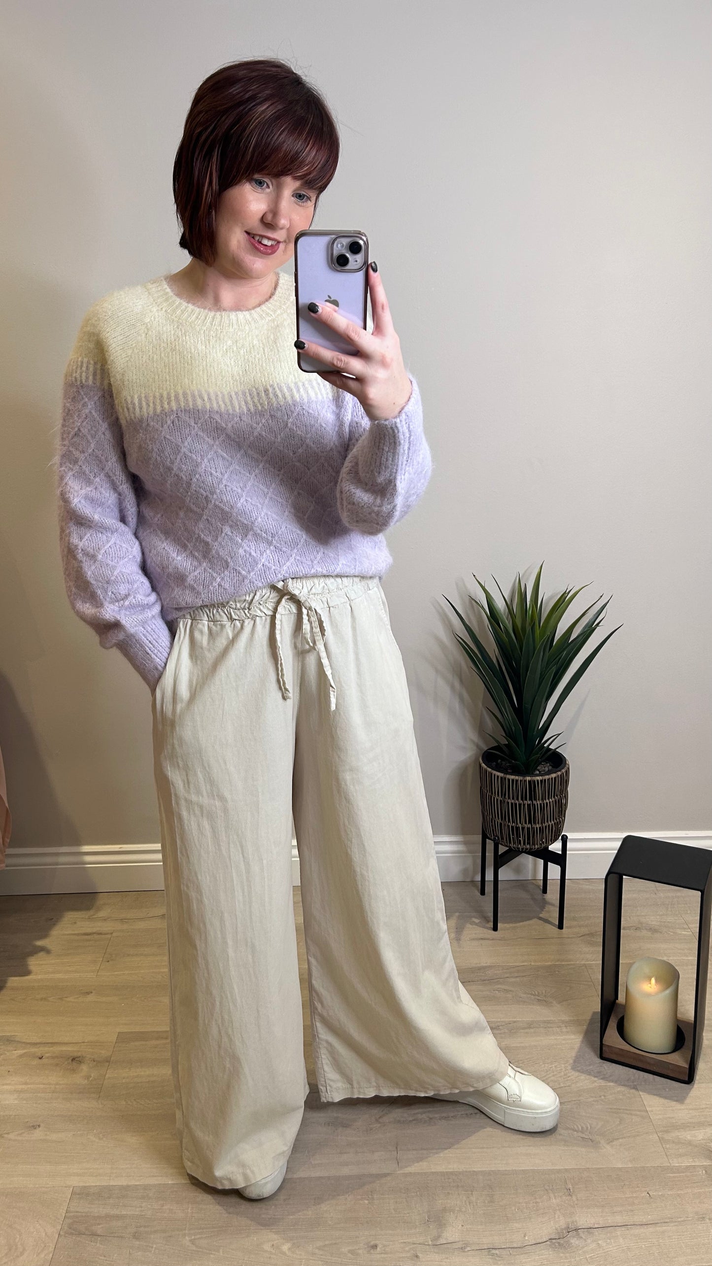 Ombre Knit- Lilac