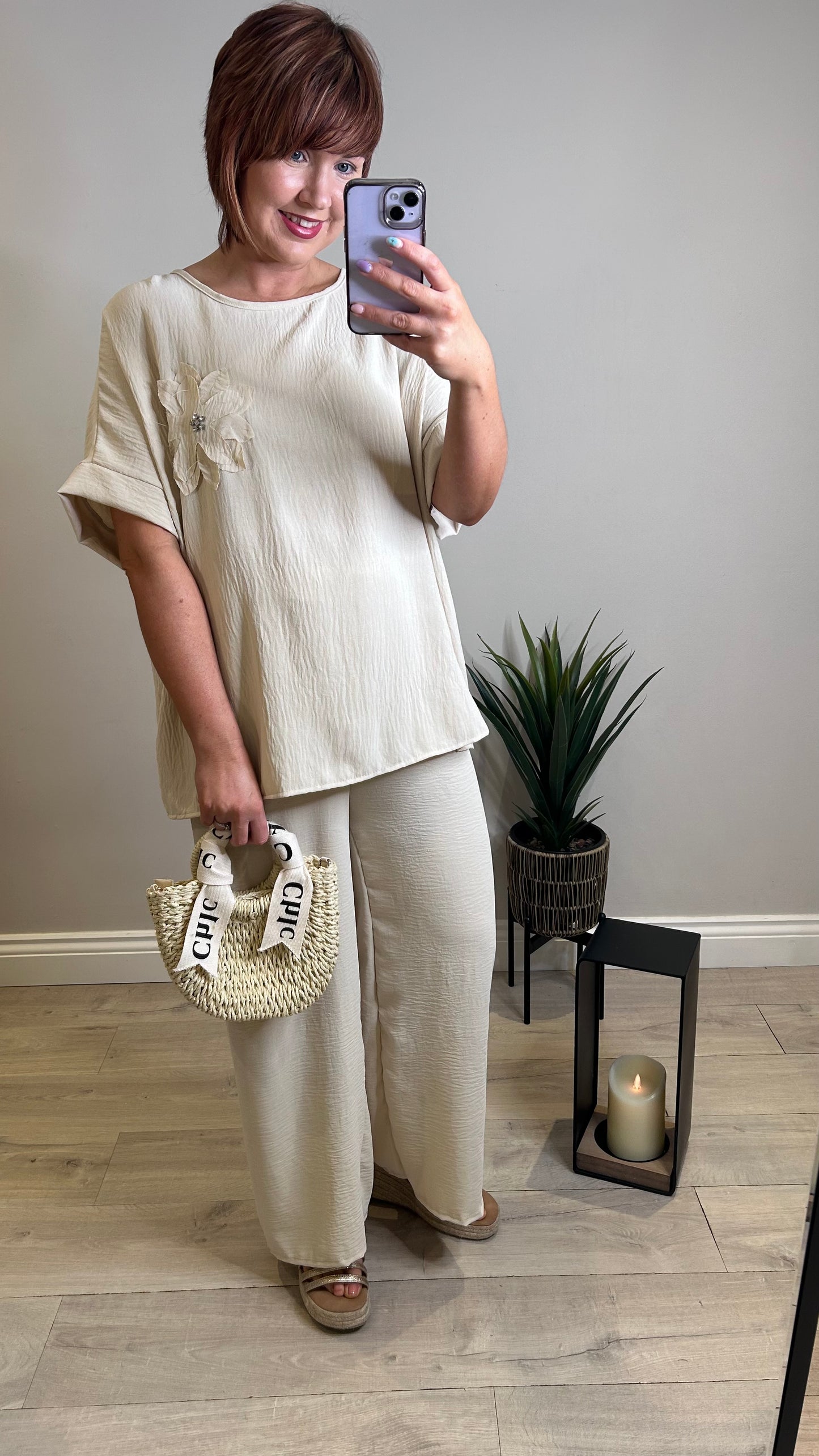 Spring Co-Ord - Stone