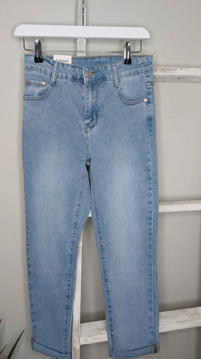 G-smack light mom Jeans size 8